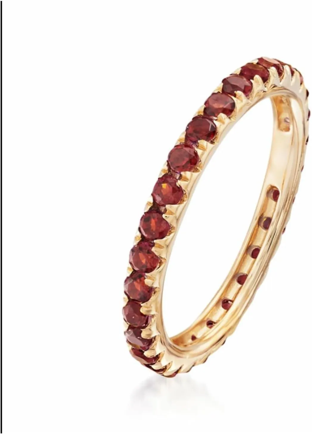 14Kt Solid Gold African Amethyst, Multi Sapphire, Peridot, Red Garnet And Swiss Blue Topaz Gemstone Eternity Gold Band Rings
