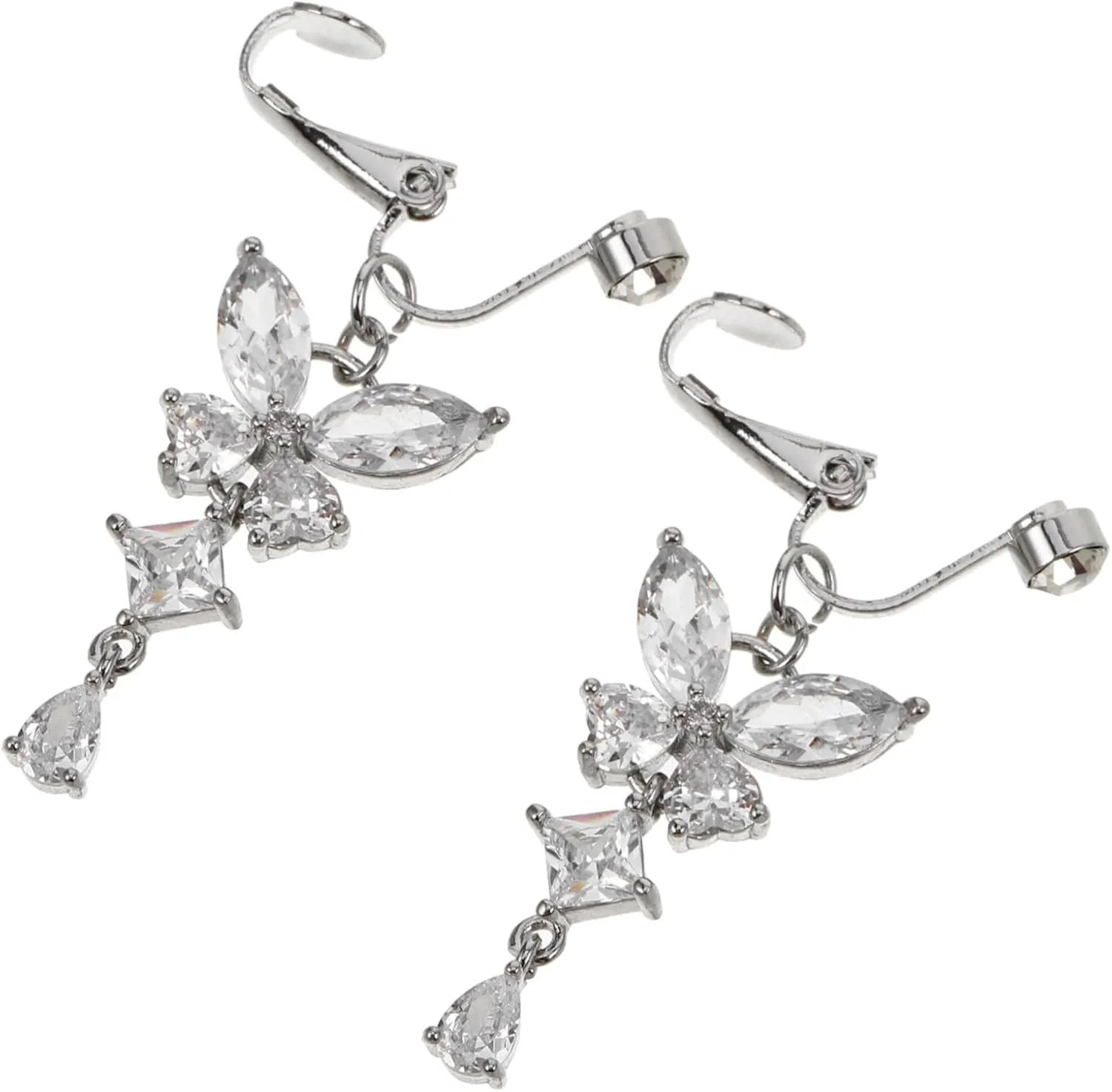 2pcs Butterfly Shape Belly Rings for Women Skin Friendly Navel Piercing Jewelry Durable Stylish Decoration for All Occasions Belly Jewelry for Fashion Lovers