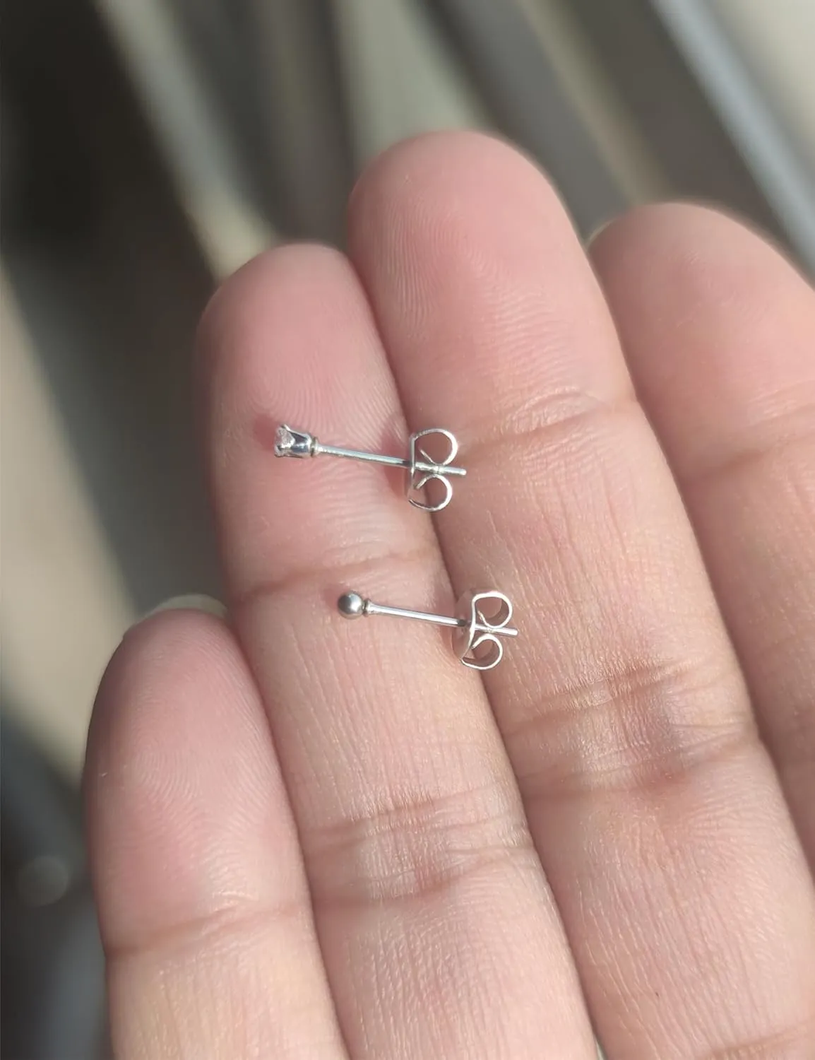 6Pairs 2mm/3mm Surgical Steel Hypoallergenic Piercing Studs, 20G 14K Real Gold Filled Tiny Stud Earrings Set for Multiple Hole Piercing (Cubic Zirconia, Pearl, Ball)