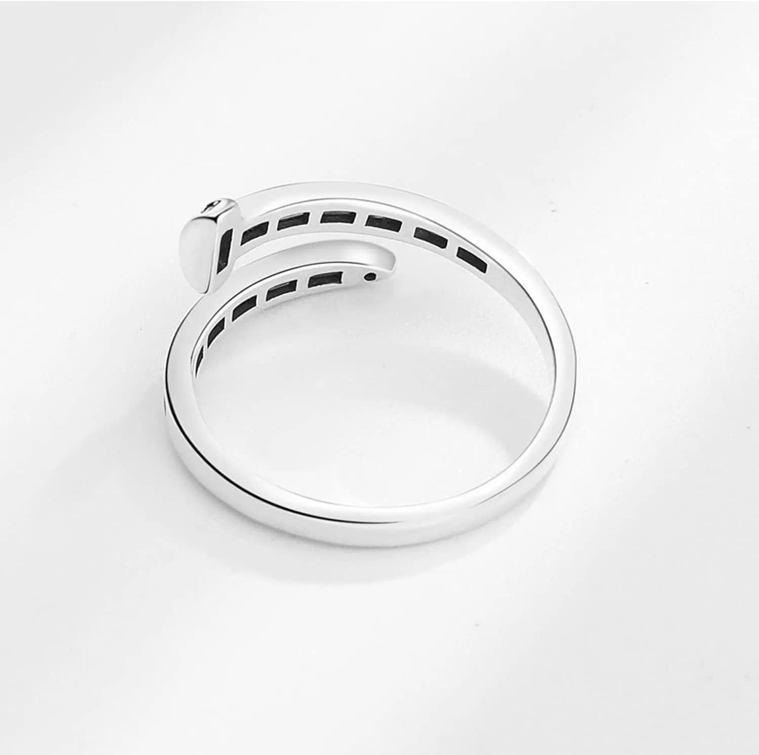 925 Silver Ring, Adjustable silver rings for women, open thumb rings finger rings, zirconia rings statement rings Adjustable Rings Stackable open rings Band for Women