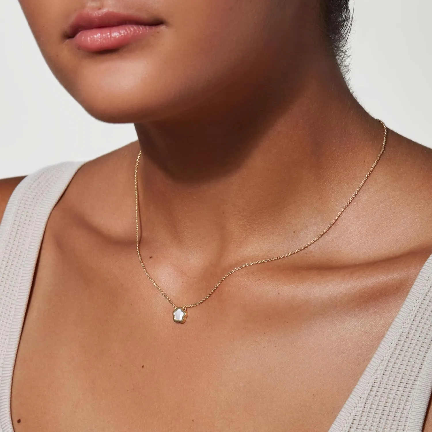 Ana Luisa Pendant Necklaces for Women - 14K Gold Plated and Silver Rhodium Necklace - Pearl, Heart, Circle, Moonstone, Gemstone, Knot Charm Styles - Hypoallergenic, Dainty, Trendy Layering Necklaces