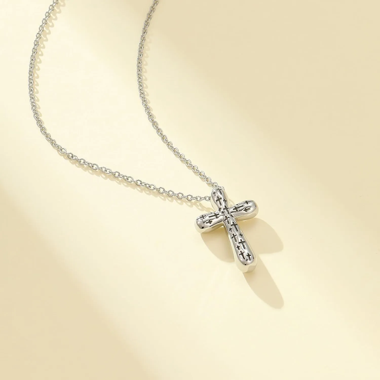 Baptism Cross Necklace for Women,First Communion Gold Cross Necklaces Jewelry Gifts for Women