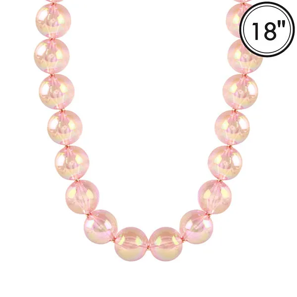 Barbie Theme Pearl Finish Necklace