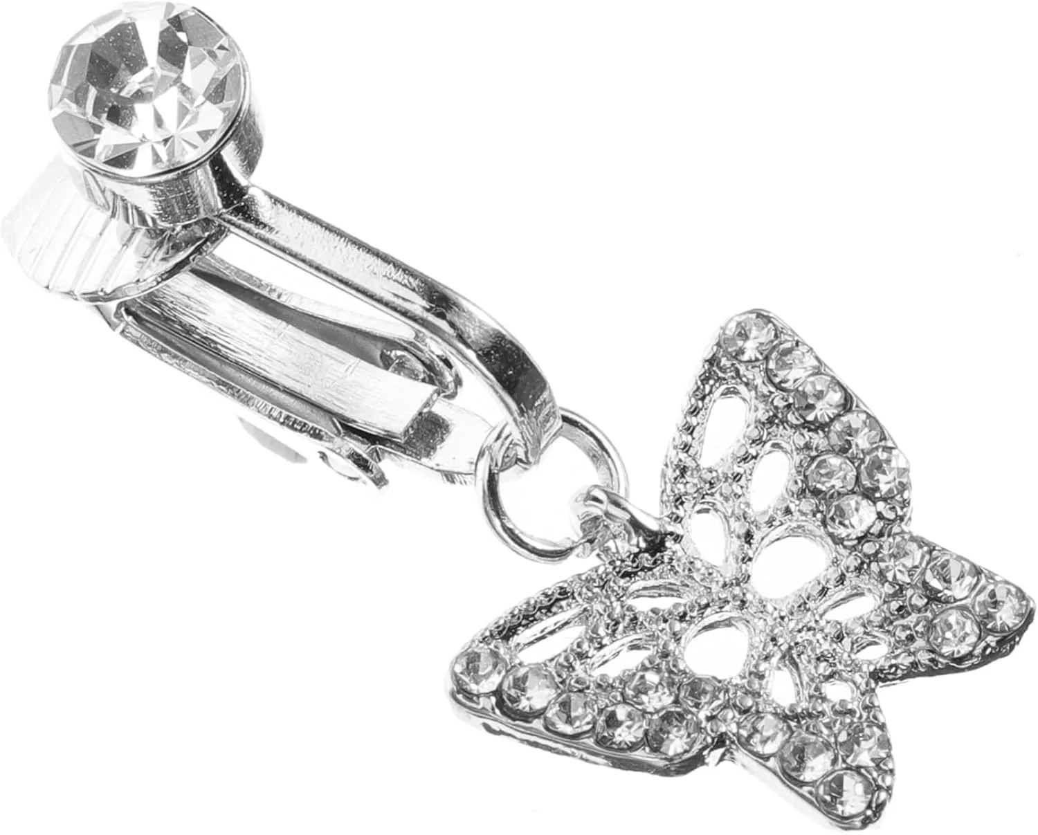 BESPORTBLE Clip on Belly Ring for Women Fake Navel Ring Non Piercing Jewelry Butterfly Decor Fashionable and Comfortable