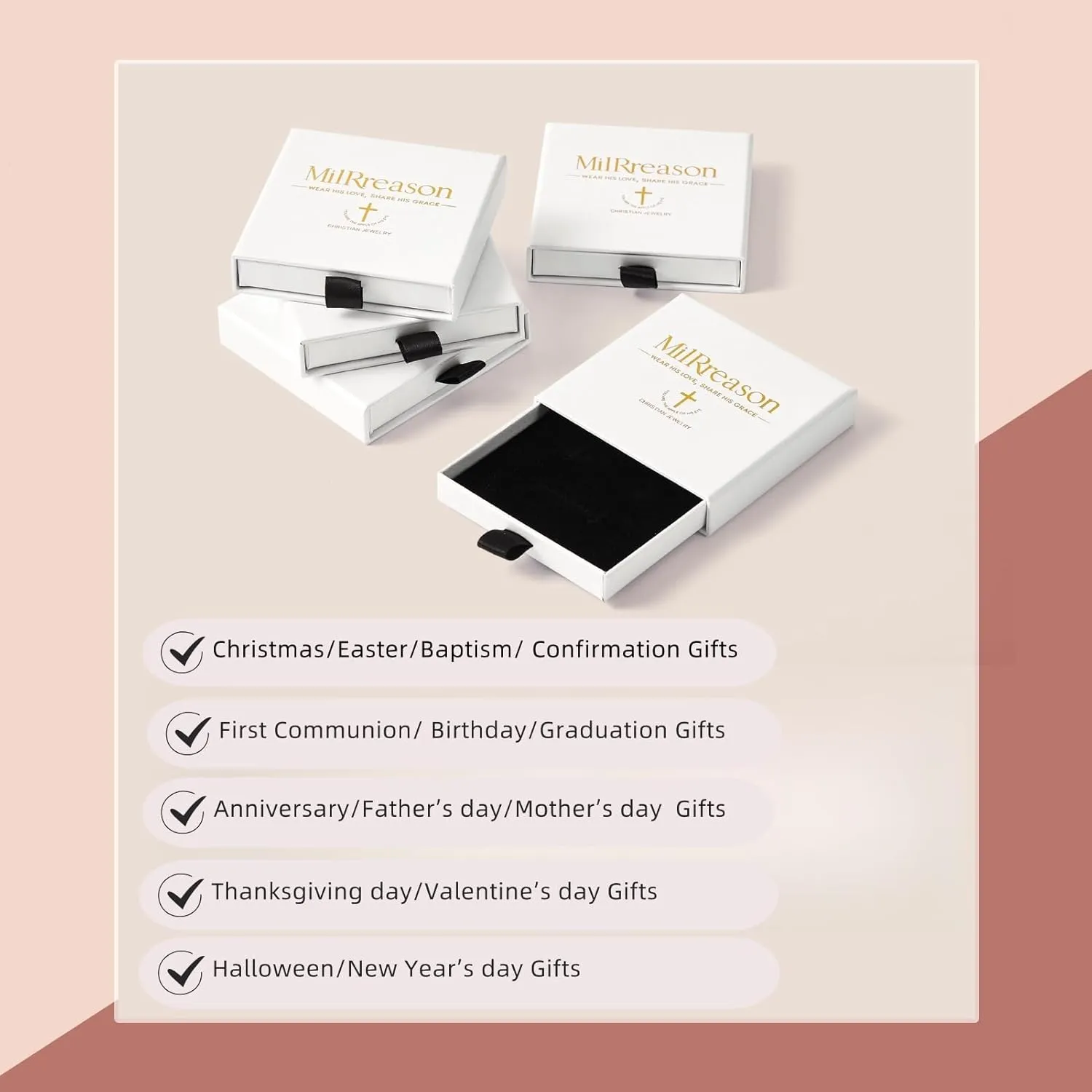 Cross Necklace for Women Trendy 18K Gold/White Gold/Rose Gold Plated Cross Pendant Necklaces for Women Diamond Necklaces for Women Perfect Christian Gift for Her Religious Gold Jewelry