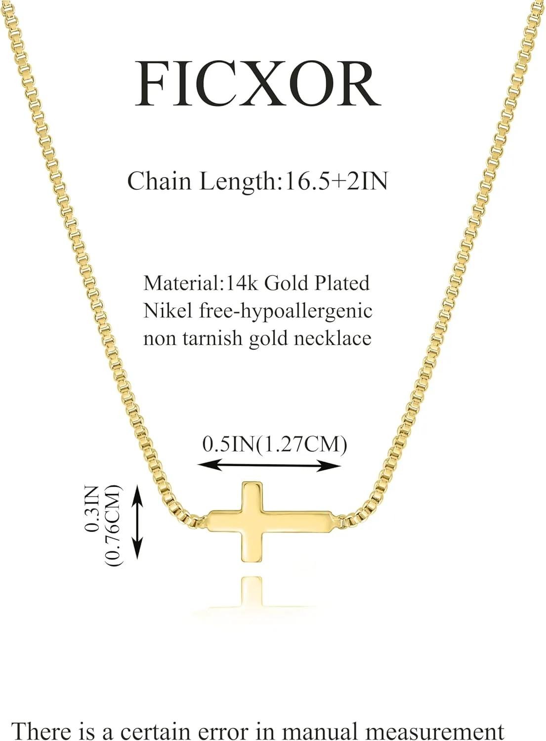 Cross Necklace for Women,14k Dainty Gold Plated Cross Necklaces Simple Cross Pendant Necklaces for Women Trendy Small Gold Cross Charm Necklace Cute Choker Necklace for Women Gold Jewelry Gifts