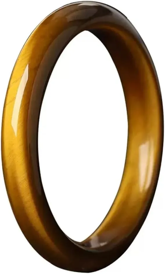 Dazzling Cat Eye Natural Tiger Eye Stone Bracelet Wooden Stone Bracelet 58-62mm Fengshui Fashion Jade Bangle bracelet For Women Genuine