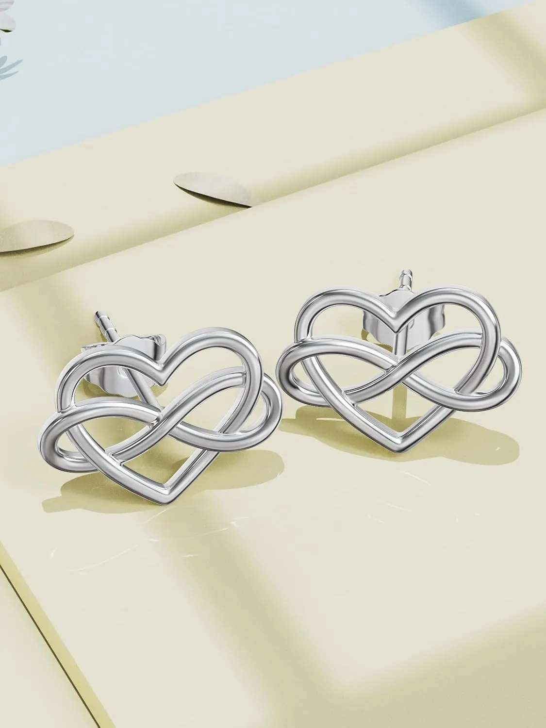 Earship Celtic Knot/Tree of Life/Heart Stud Earrings 925 Sterling Silver Small Celtic Stud Earrings for Women Irish Gifts Mother's Day Birthday Gifts for Women Wife Mom Grandma