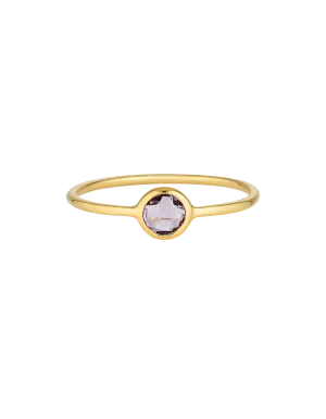 Georgini Eos Ring w/ Amethyst - Gold