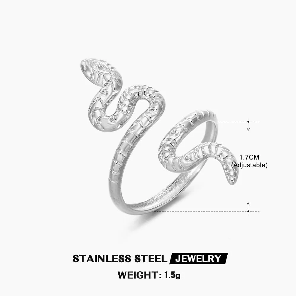 Gold Rings That Don't Tarnish Adjustable 18K Gold Statement Rings for Women Heart Infinity Leaf Flower Snake Ring Silver Rings Dainty Stackable Rings Chunky Rings