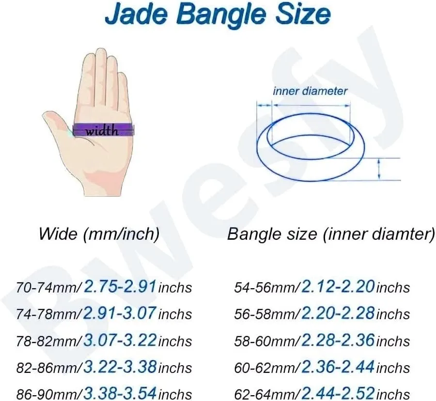 Jade Bangle Bracelet for Women Feng Shui Dark Green Bangle Woman Good Luck Wealth Bracelet