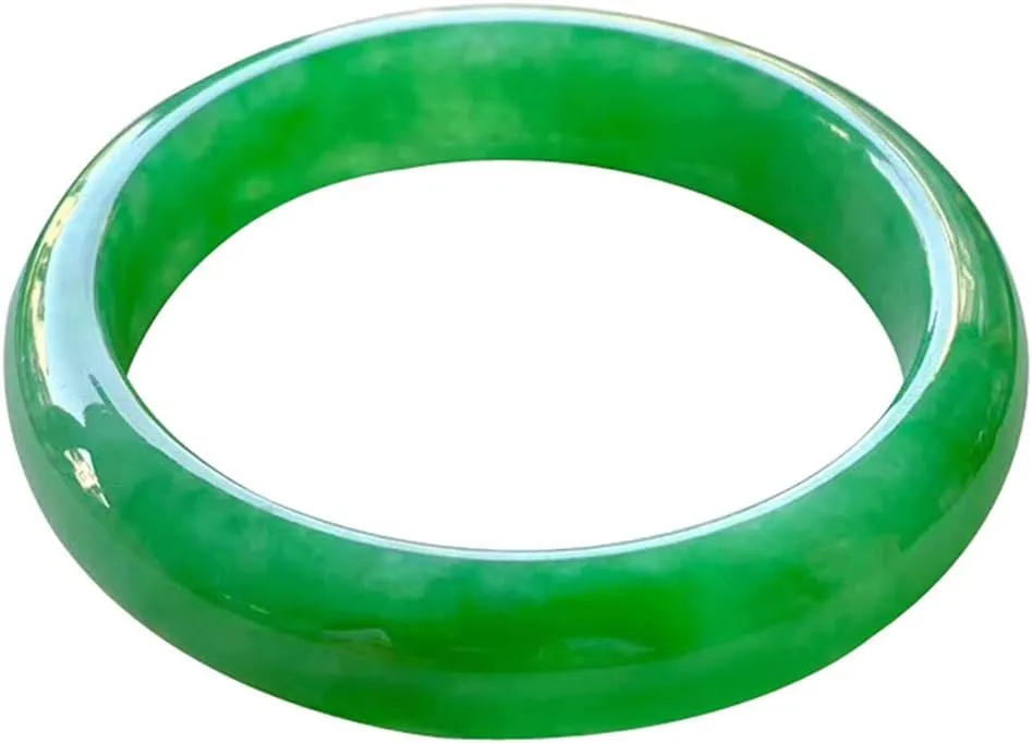 Jade Bangle Bracelet for Women Full Green Natural Burmese Jadeite Jewellery Gift with Certificate