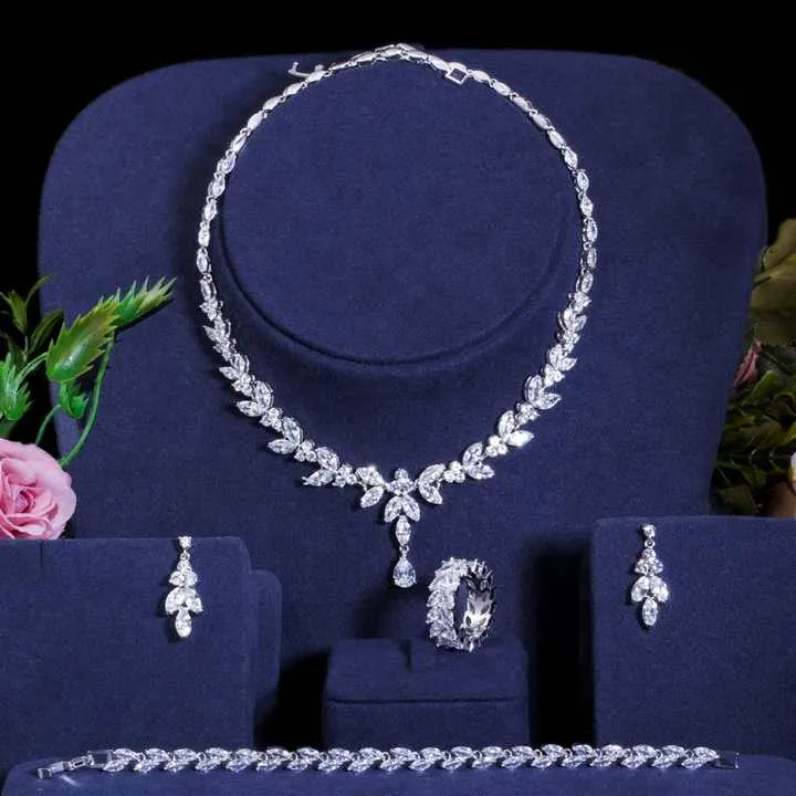 Korean Minimalist Wedding Jewelry Sets-طقم مجوهرات