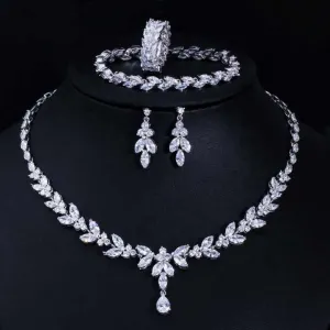 Korean Minimalist Wedding Jewelry Sets-طقم مجوهرات