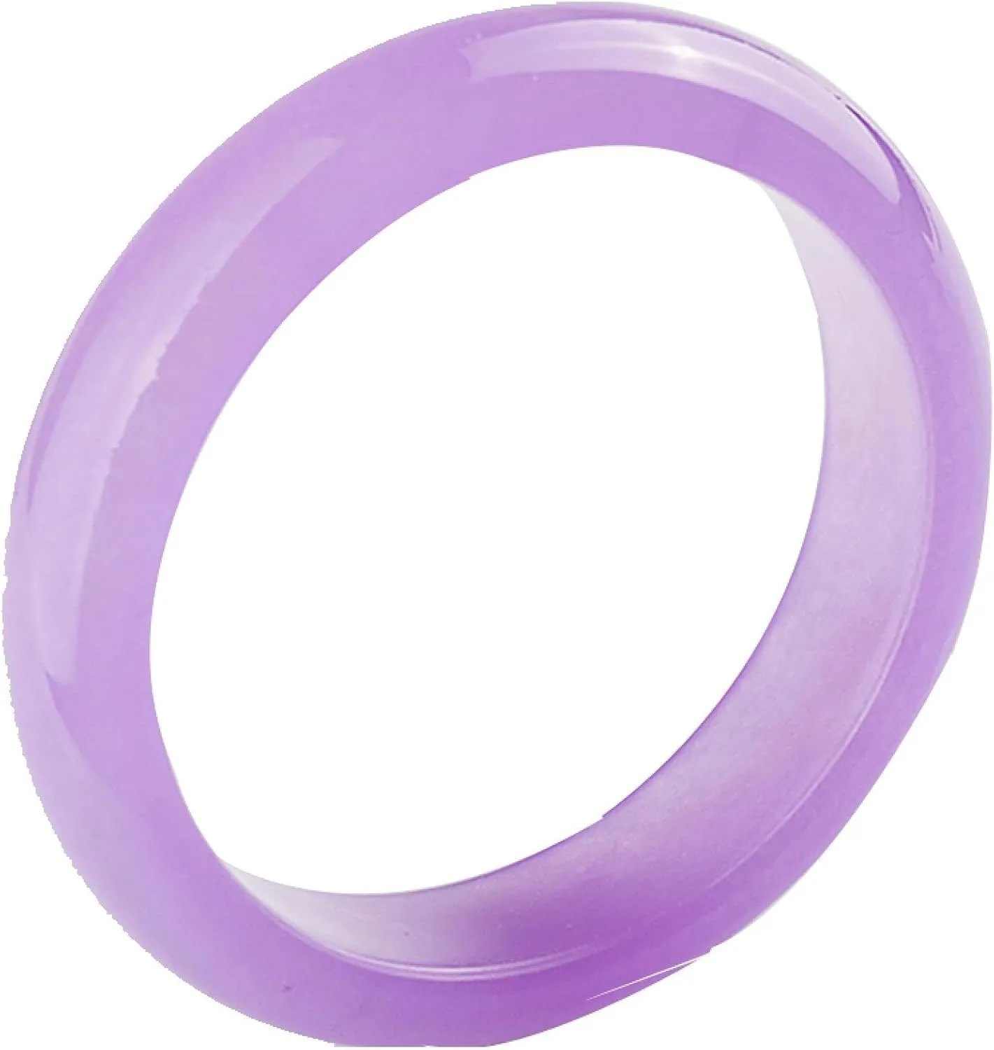 Lavender Jade Bangle Bracelet for Women, Natural Purple Gemstone Jewelry, Good Luck Gift for Wife