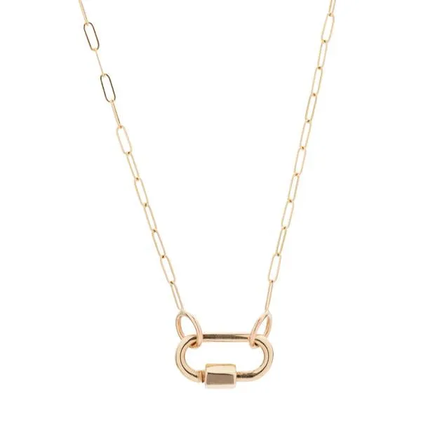 Marla Aaron 14k Rose Gold Square Link Chain