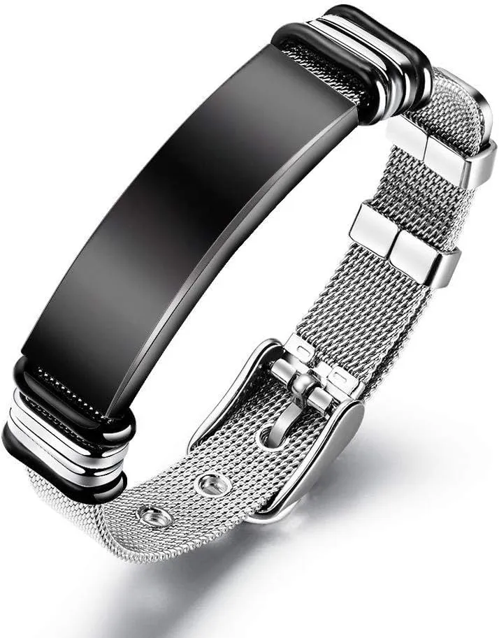 Mens Bracelets Rope Leather Bracelets For Men Men'S Leather Bracelet Fashion Knitted Leather Leather Bracelet Braided Bead Chain-J
