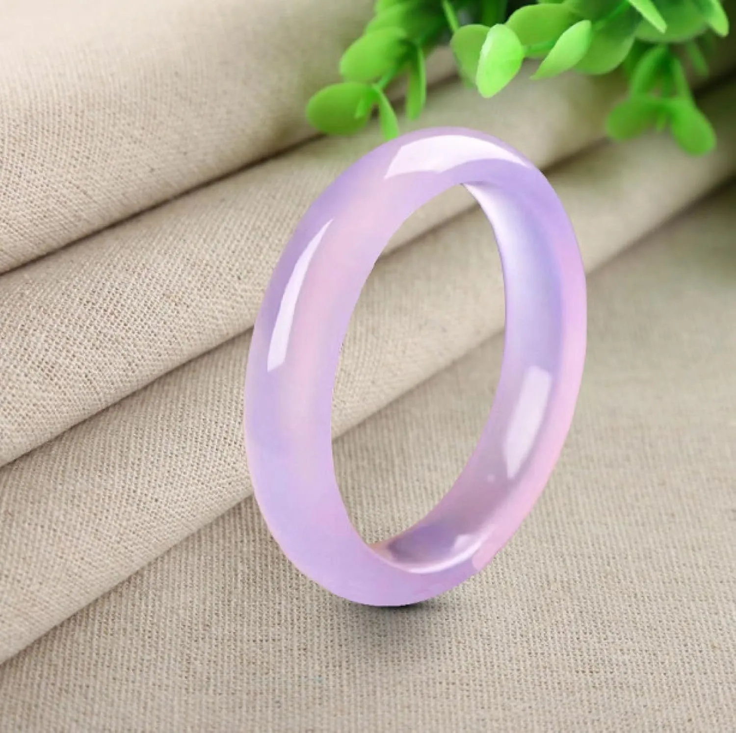 Natural authentic productJade Bangle Bracelet Women's Genuine Ice Violet Women's Lavender Romantic Wife Gift