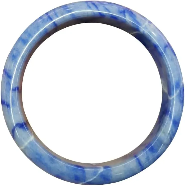 Natural Blue Dongling Jade Bangle 58-62mm Fengshui Jade bracelet For Women Genuine