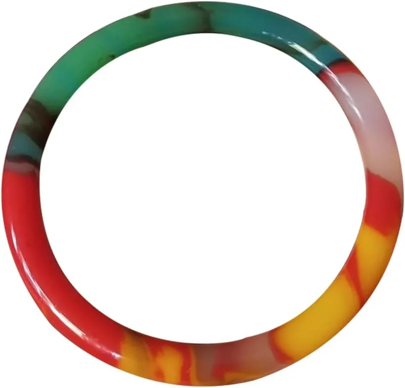 Natural Color Jade Round Strip Bangle 58-62mm Fengshui Jade bracelet For Women Genuine