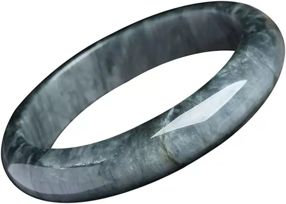 Natural Eagle Eye Stone Bracelet Blue Wooden Stone Bracelet 58-62mm Fengshui Fashion Jade Bangle bracelet For Women Genuine