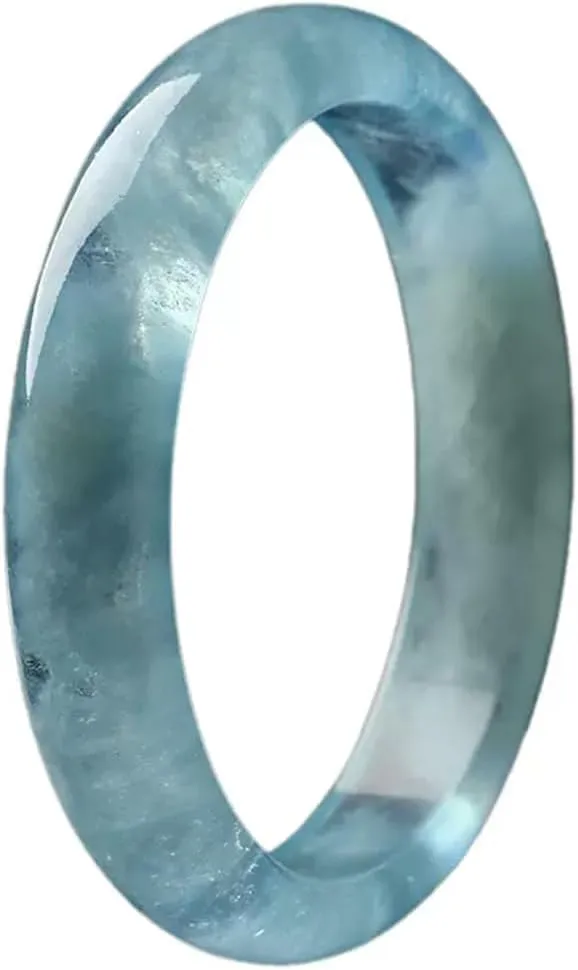 Natural Ice Sea Blue Star Light Bracelet Sea Sapphire Bracelet 58-62mm Fengshui Fashion Jade Bangle bracelet For Women Genuine