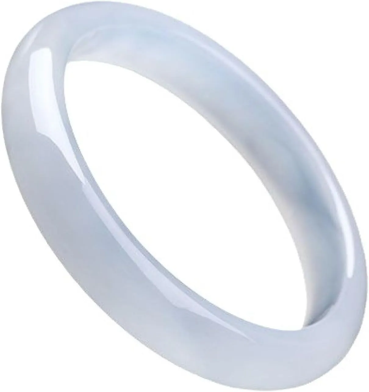 Natural Jade Bangle Bracelet for Women Genuine White Ice, Transparent, Wide Variety, Safe and Wealthy Agate Bracelet