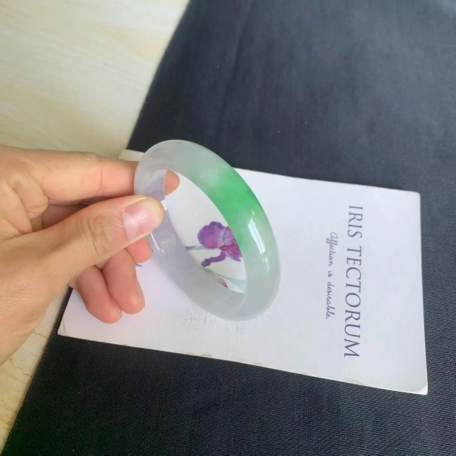 Natural jade bracelet, A-grade jadeite, vintage bracelet for women, jade bracelet with certificate.