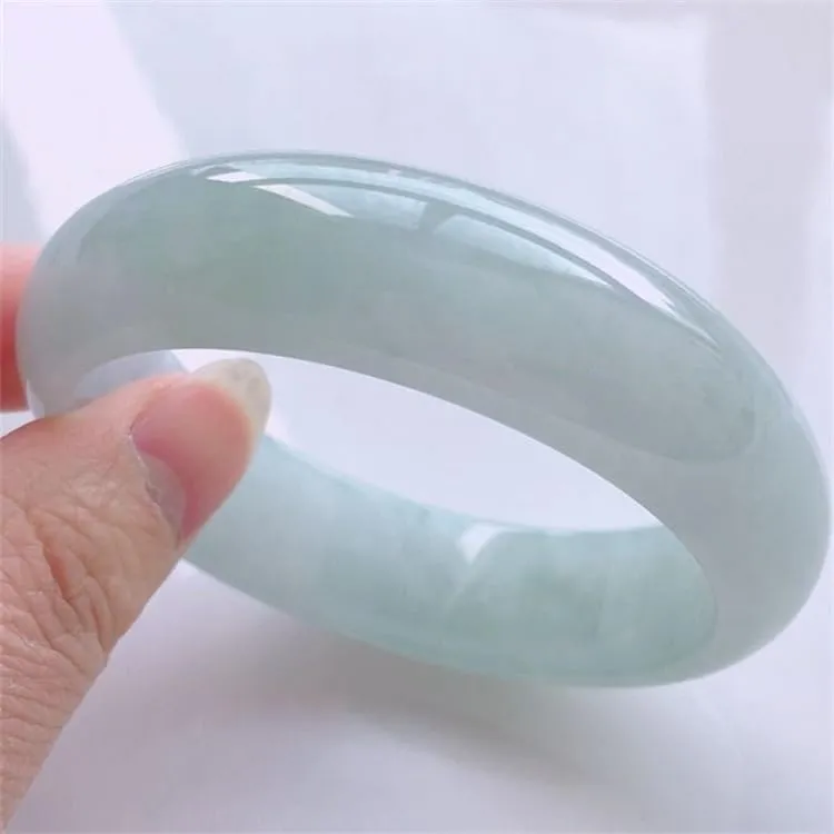 Natural Jade Bracelet for Women, Premium A Grade Jade Bangle, Elegant Gift for Wife Mom, Wellness Jewelry
