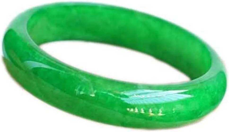 Natural Jade Bracelet, Genuine Full Green Jade Bracelet, Master Work, National Inspection Certificate, A Grade Variety