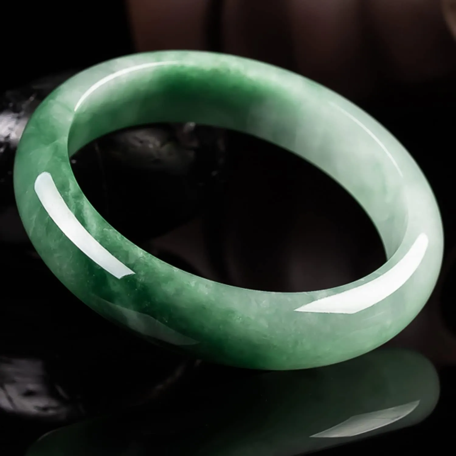 Natural Jade Jadeite Emerald Bracelet Gemstone Jewelry for Women