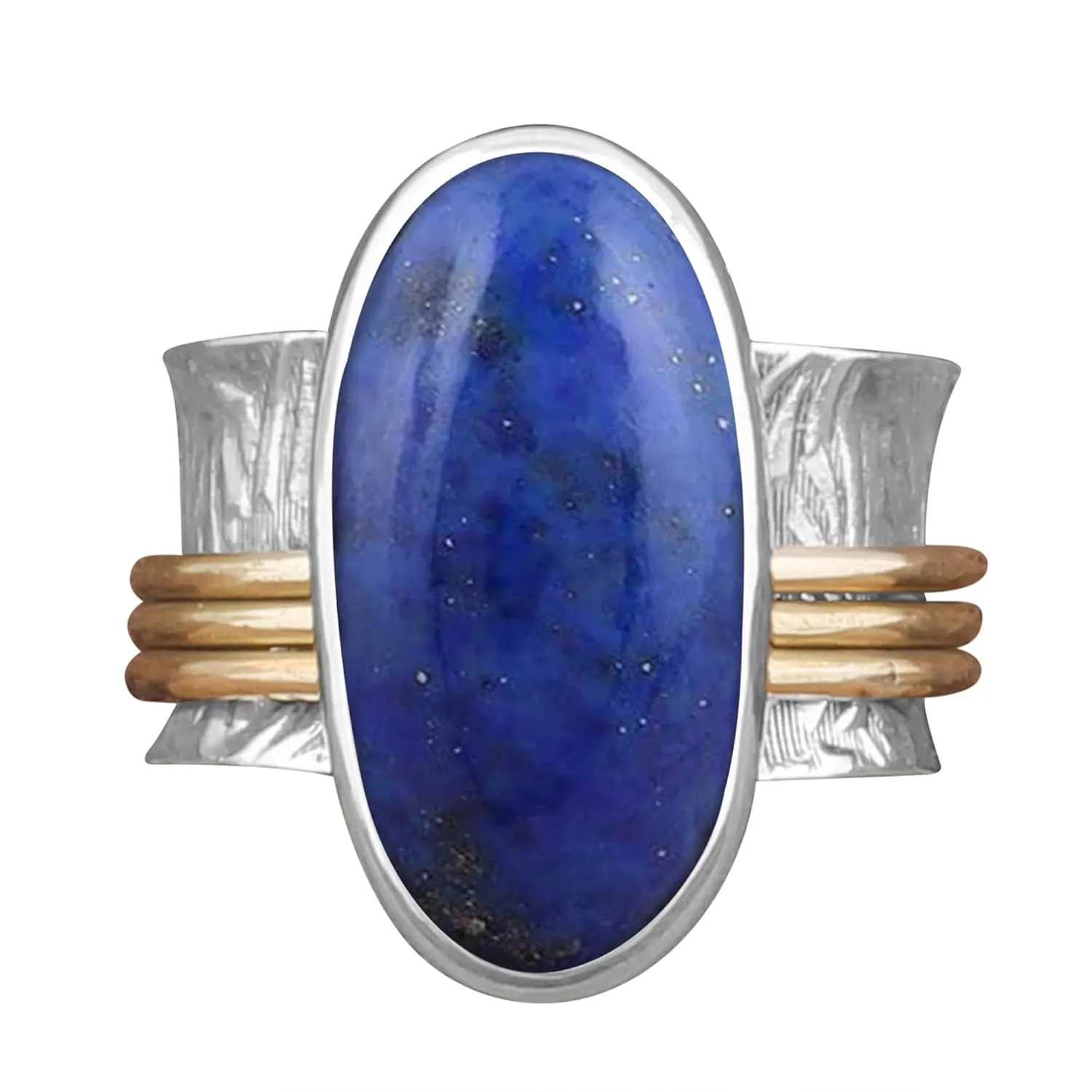 Natural Lapis Lazuli Ring 925 Silver Rings Band Ring Handmade Silver Ring Statement Ring Band Silver Ring Women Ring Gift For Her (8.5)