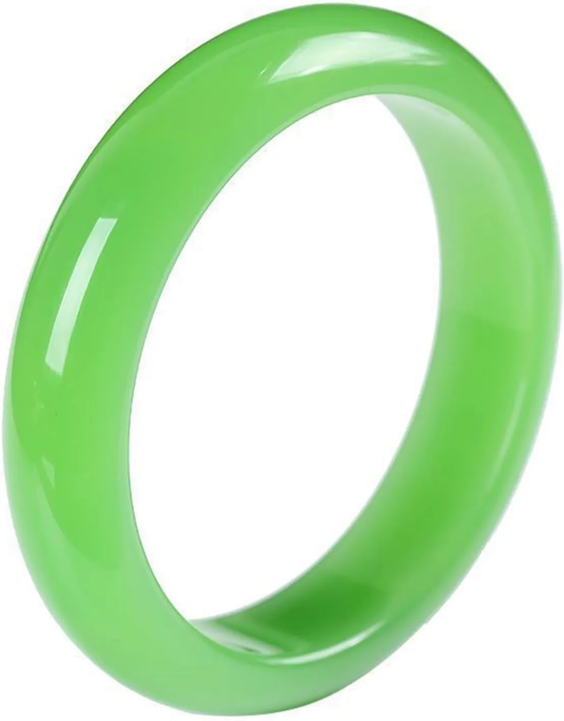 Natural Light Green Jade Bangle Bracelet for Women Genuine, Fresh and Beautiful, Mascot Bangle For Mom and Girlfriend
