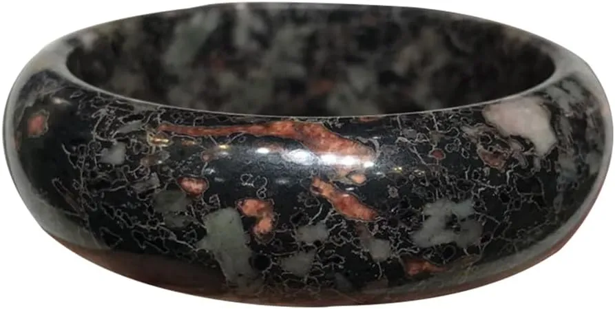 Natural Plum Blossom Jade Bangle 58-62mm Fengshui Jade bracelet For Women Genuine