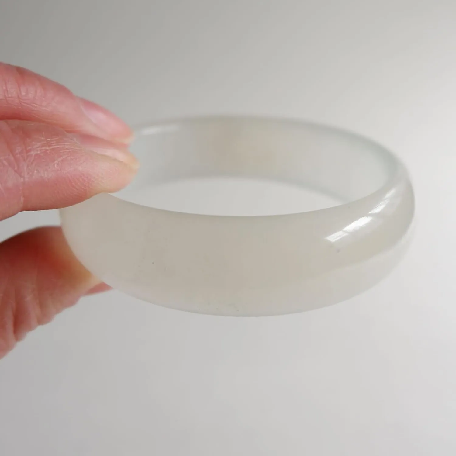 Natural Xiuyan Jade Bracelet Ink Jade Bracelet Summer for Girl-53.3mm
