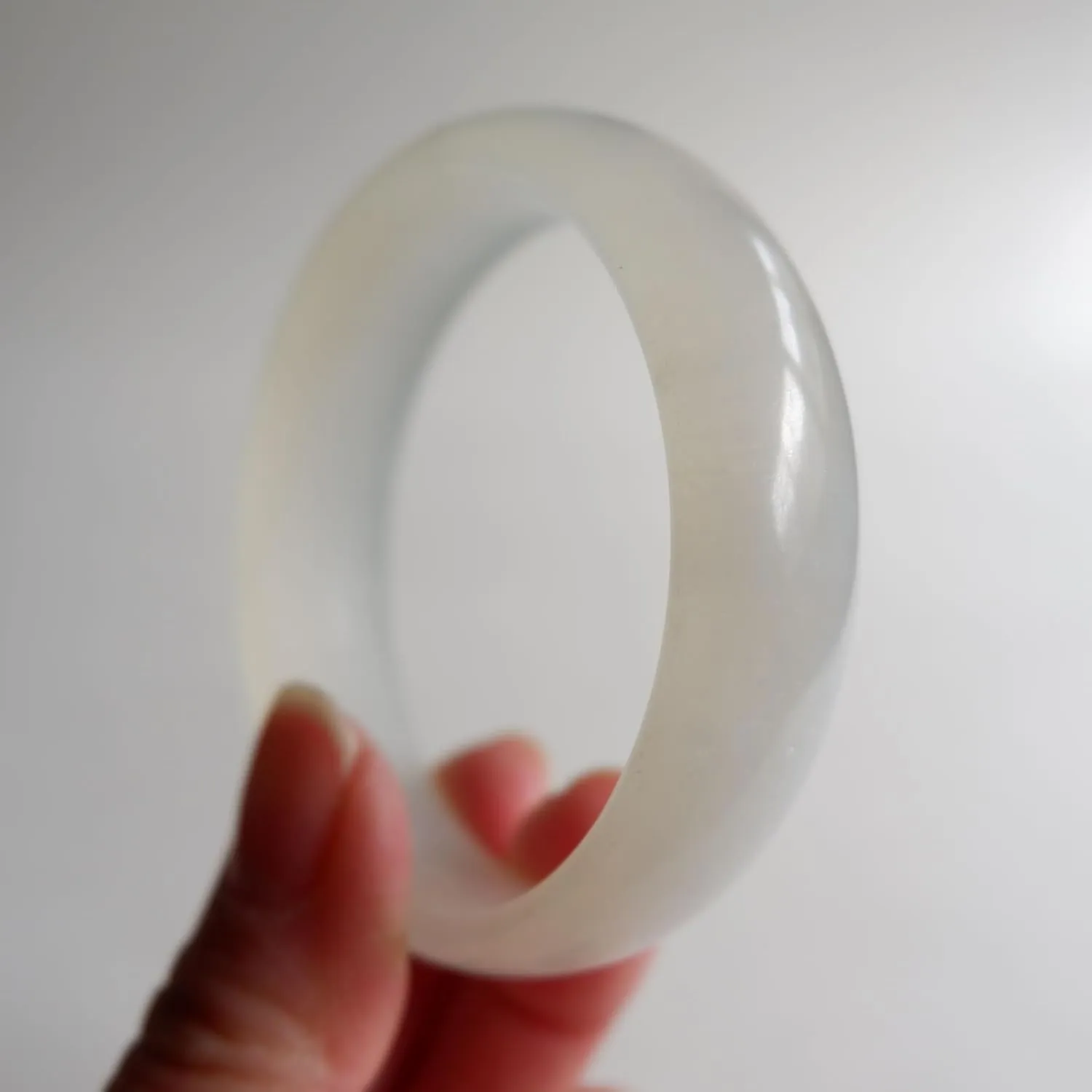 Natural Xiuyan Jade Bracelet Ink Jade Bracelet Summer for Girl-53.3mm