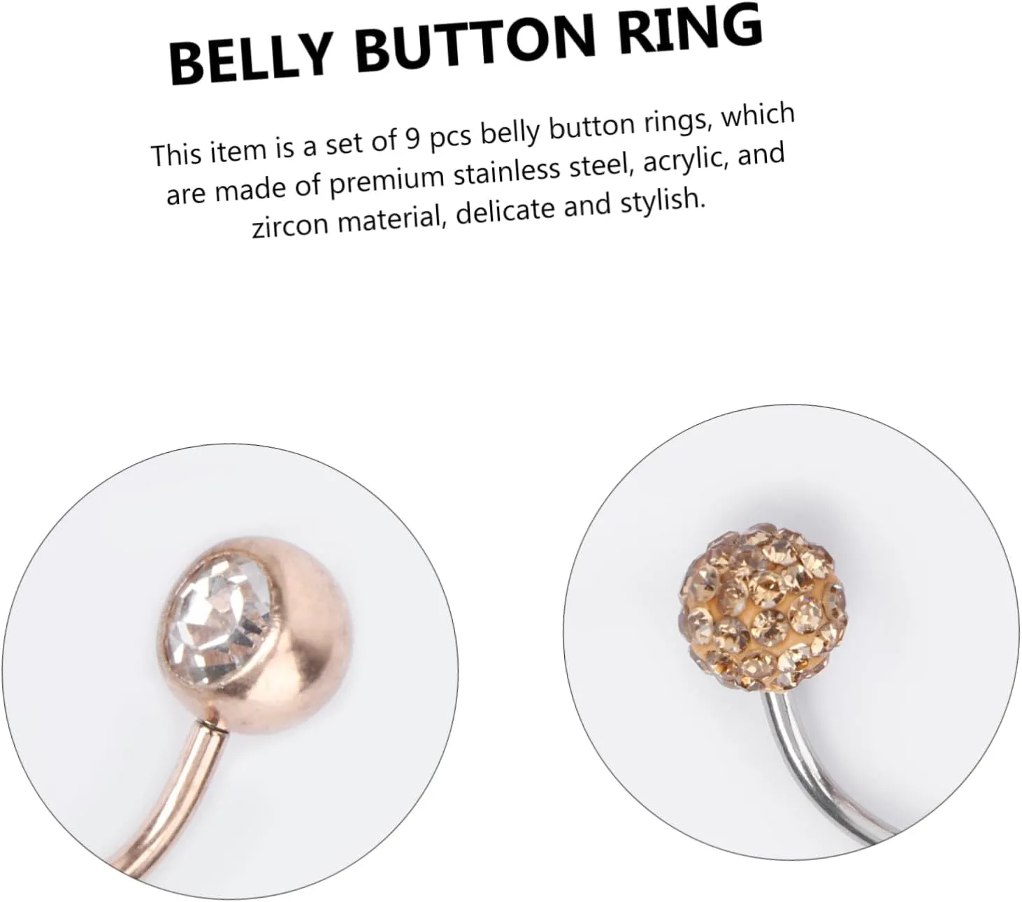 Navel Nail Bellybutton Hoop Belly Button Cute Belly Button Belly Piercing Studs Piercing Jewelry Belly
