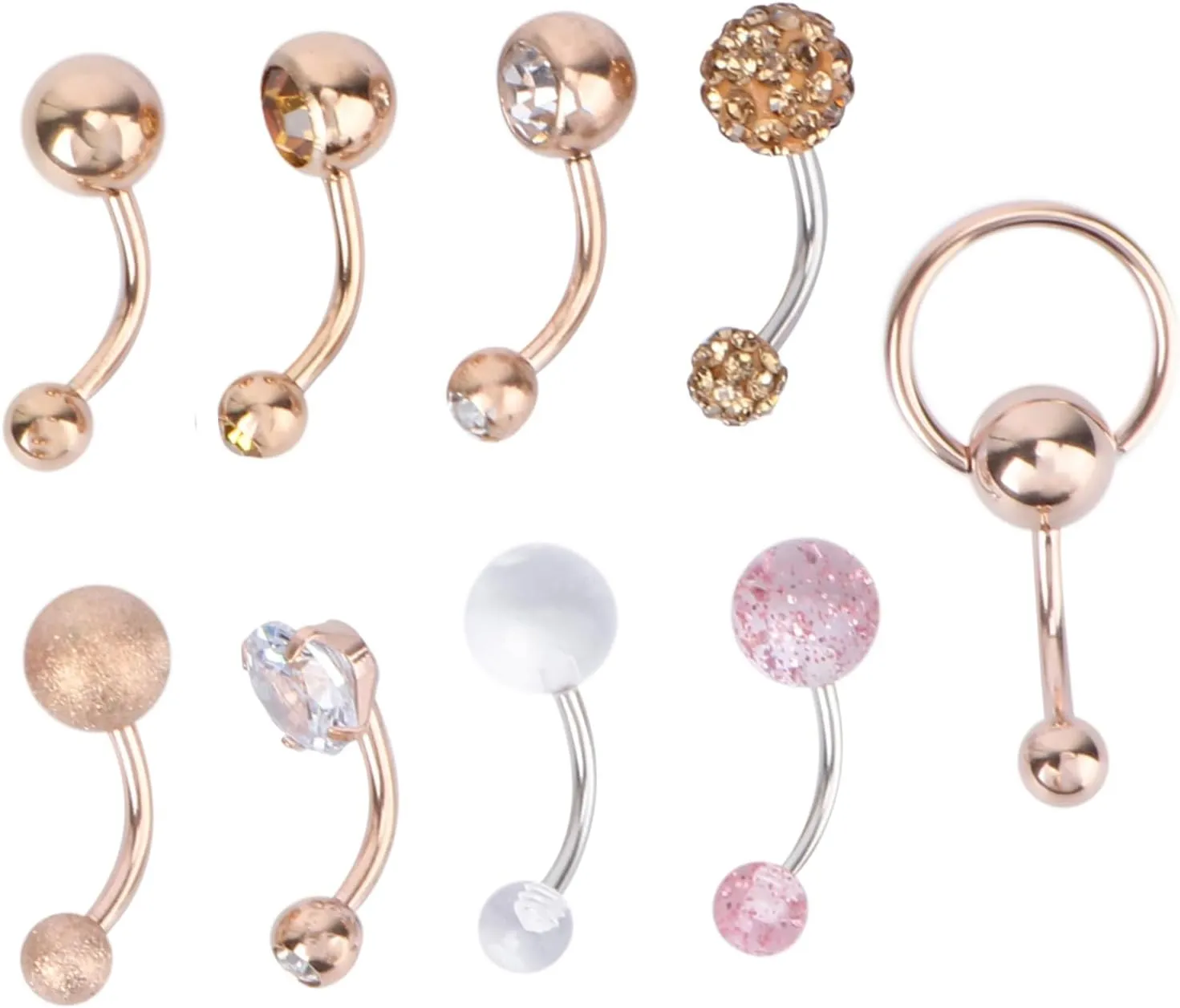 Navel Nail Bellybutton Hoop Belly Button Cute Belly Button Belly Piercing Studs Piercing Jewelry Belly