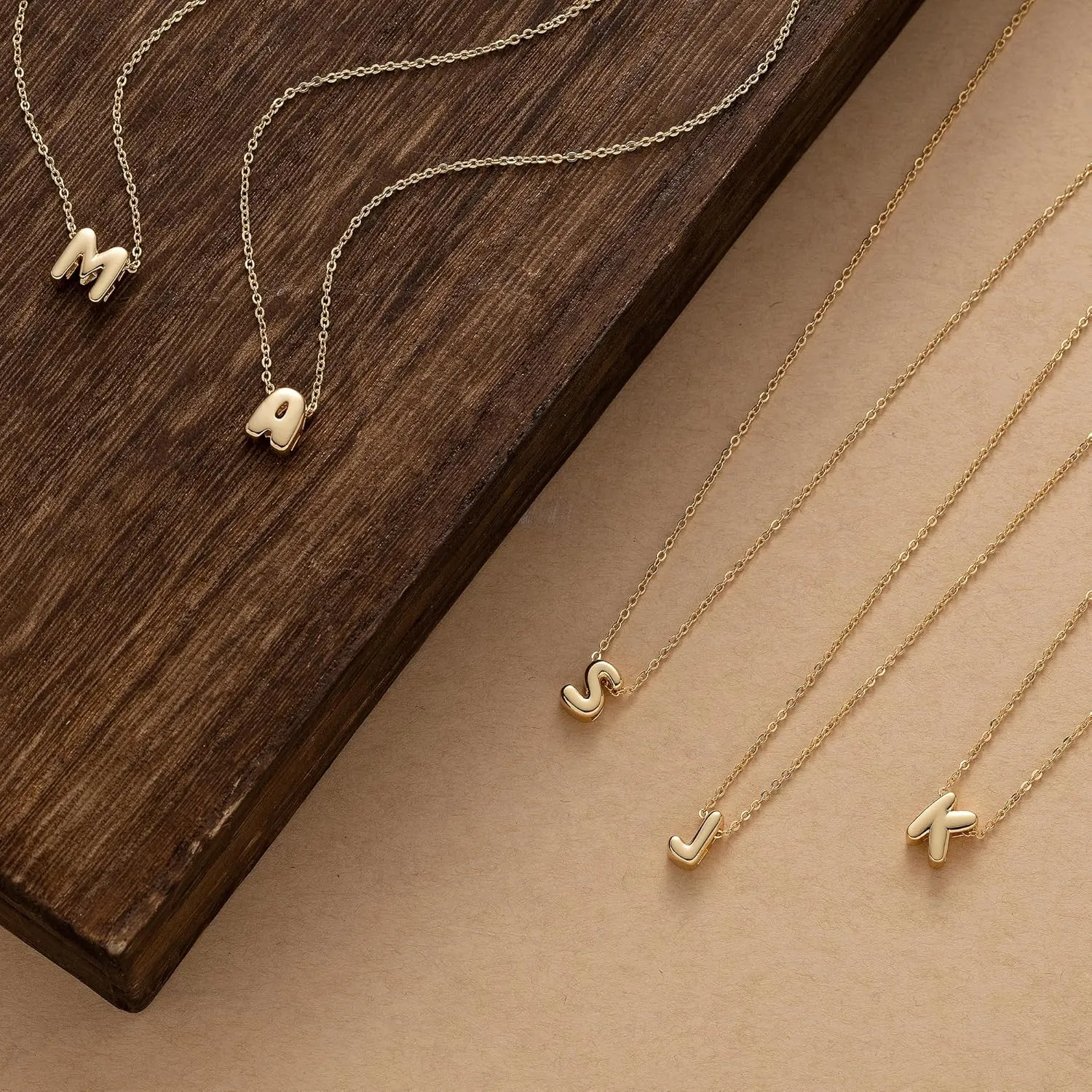 OOOPEL Gold Layered Pearl Initial Necklaces for Women Non Tarnish 14K Gold Plated Necklaces Durable Waterproof Dainty A-Z Pendant Choker Small Pearl Letter Necklace Personalized Jewelry Gifts