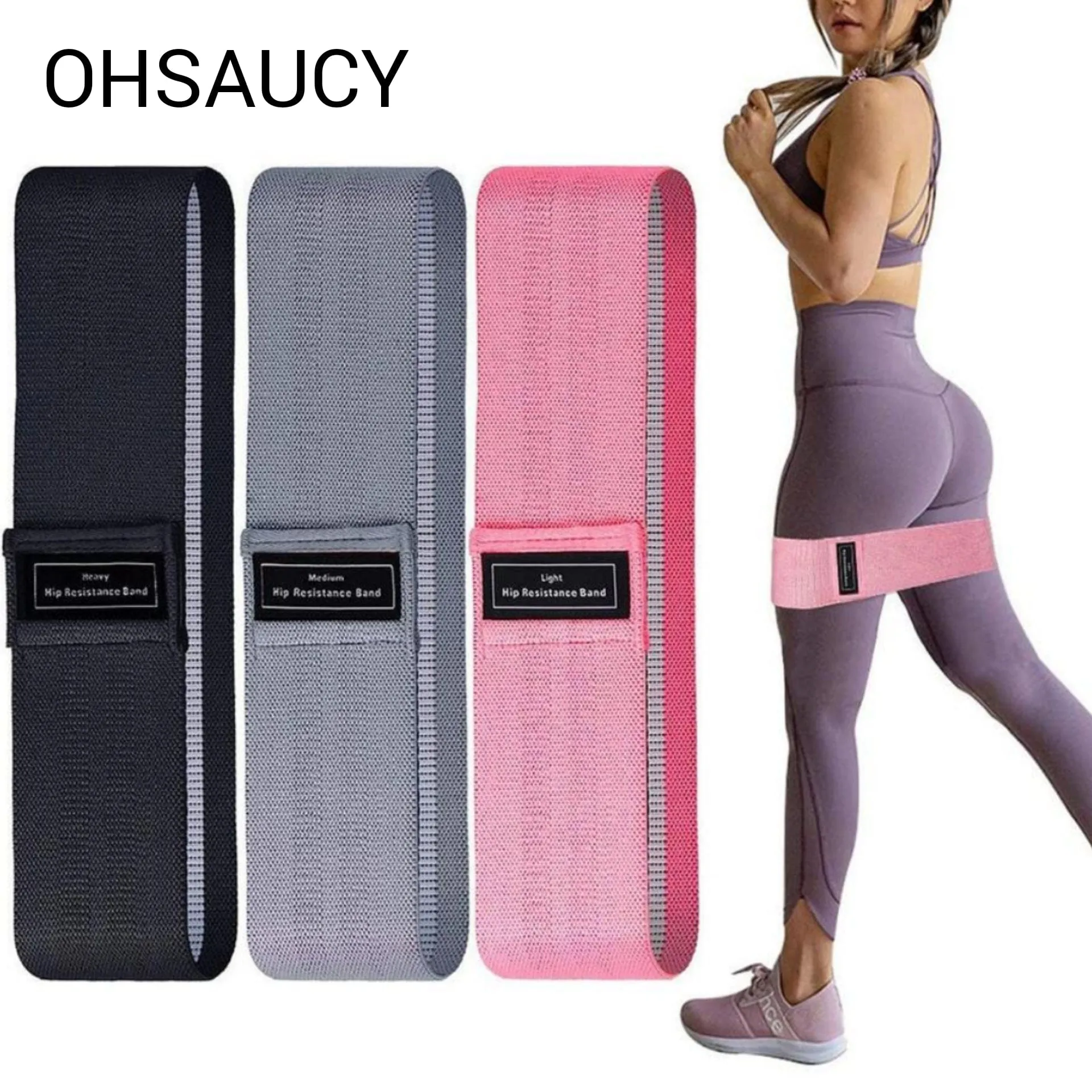 Pro - Fitness Resistance Bands Xtra-Wide - Free Carry bag