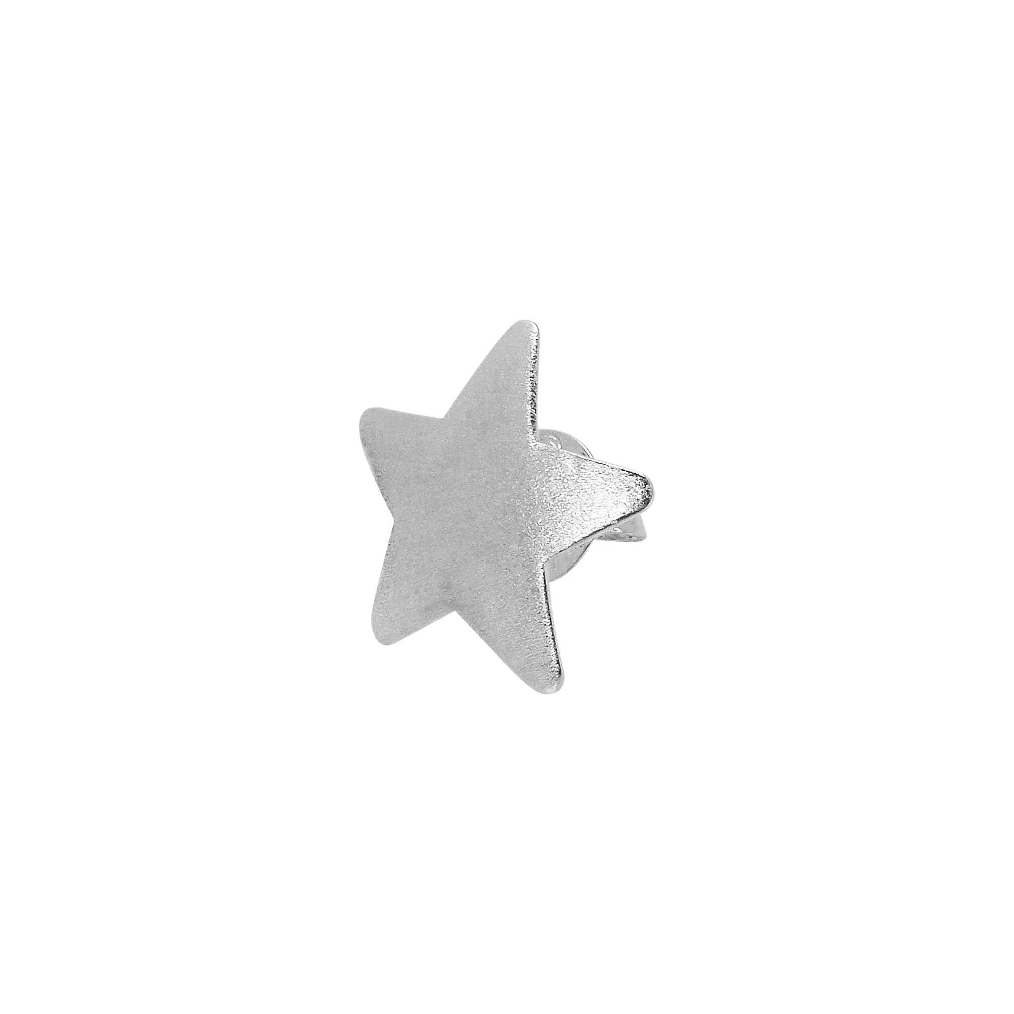 Sheila Fajl Lana Star Stud Earrings in Brushed Silver Plated