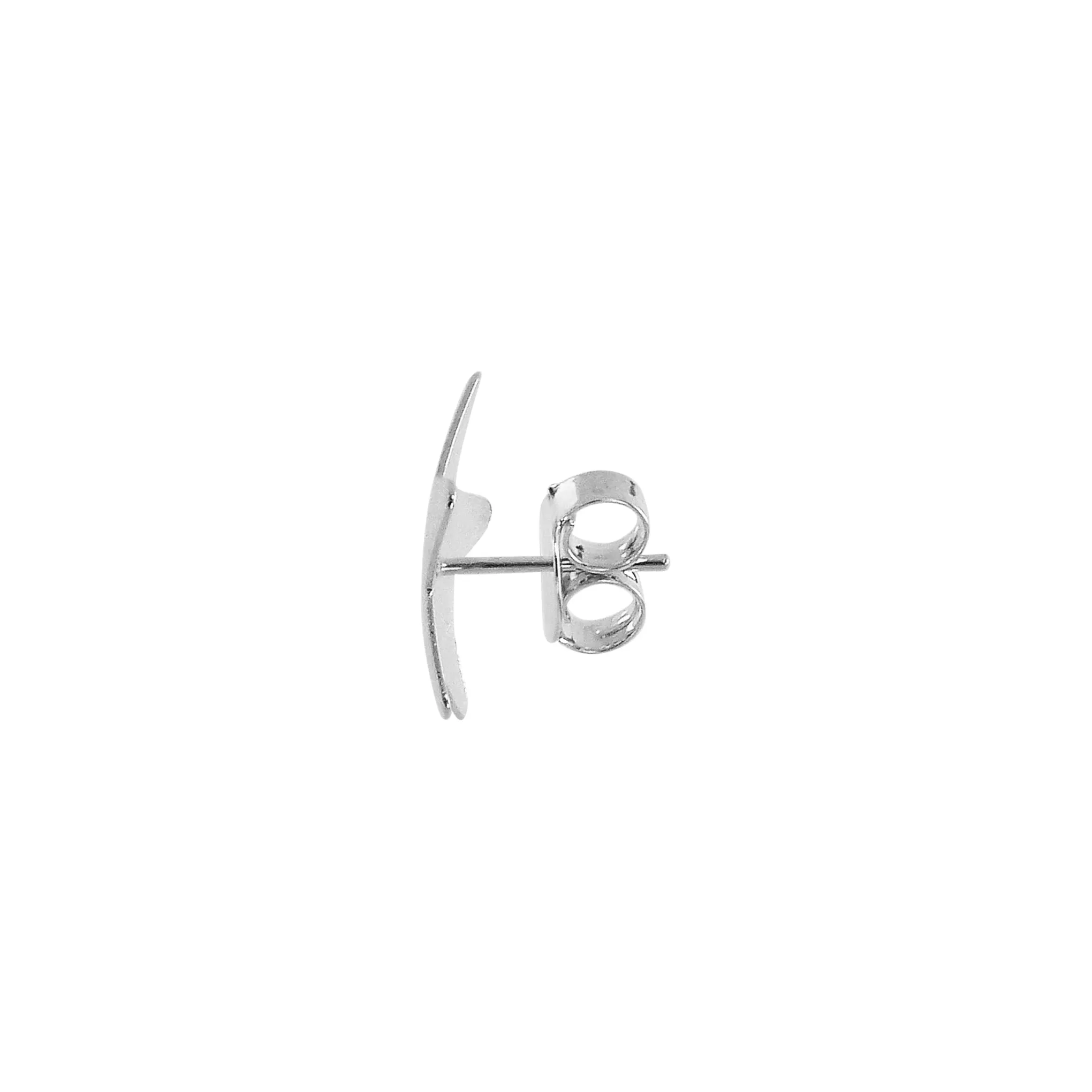 Sheila Fajl Lana Star Stud Earrings in Brushed Silver Plated