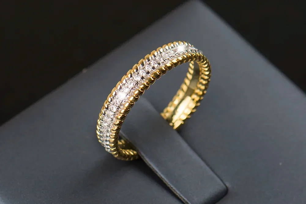 Silver ring 5A Zircon Wedding Band