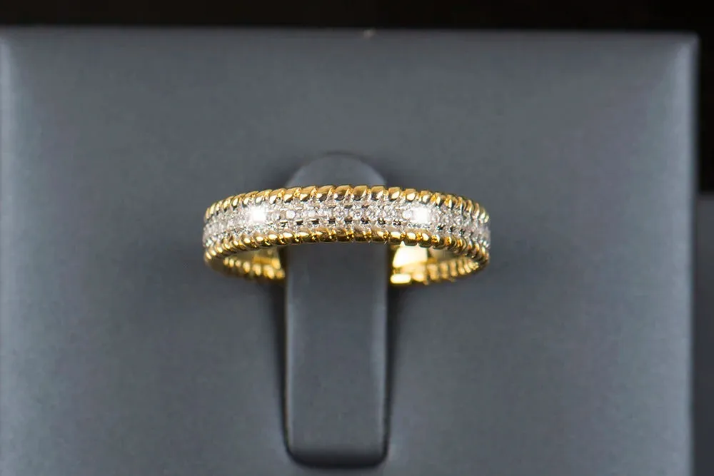 Silver ring 5A Zircon Wedding Band