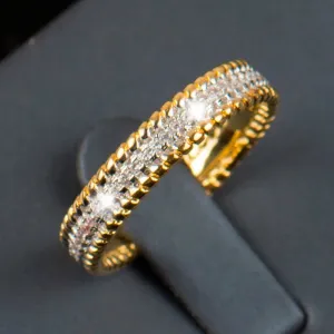 Silver ring 5A Zircon Wedding Band