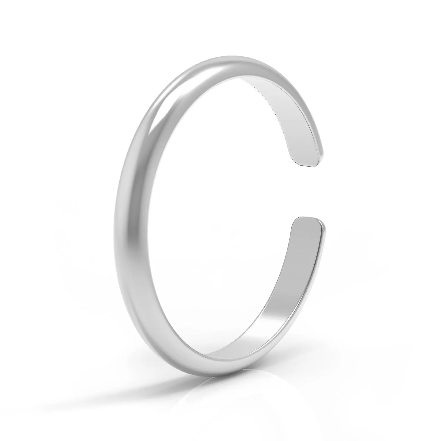 Silver Toe Ring, 925 Sterling Silver, 14ga, Adjustable, Waterproof, Toe Rings for Women, Toe Rings for Women, Toe Rings, Silver Toe Ring Adjustable, Toe Rings Silver, (Sterling Silver)