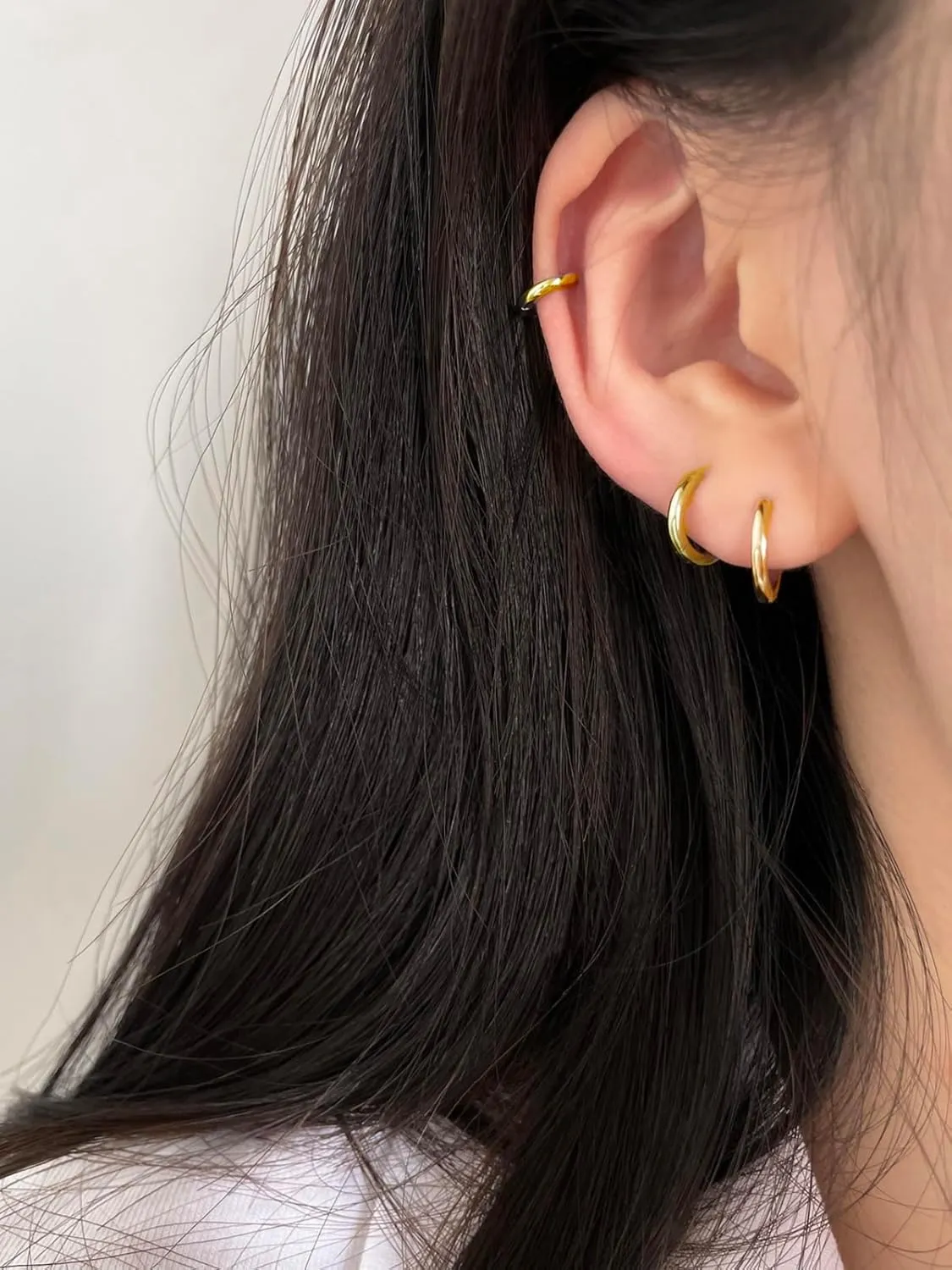 Small Silver Hoop Earrings 925 Sterling Silver Post Hoop Earrings for Women Cartilage Piercing 6 Pairs Silver Huggie Hoop Earrings Silver Stud Earrings Set Mini Tiny Hoop Earrings for Women Men