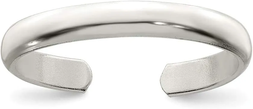 Solid 925 Sterling Silver Toe Ring Adjustable