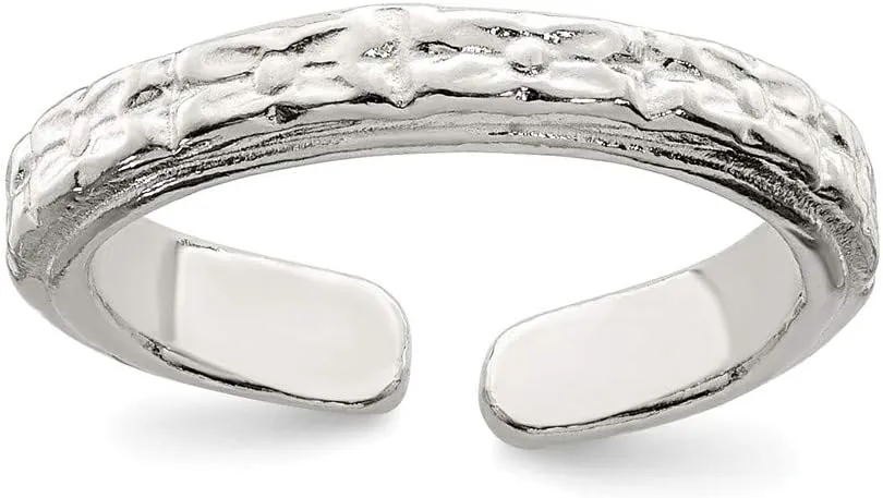 Solid 925 Sterling Silver Toe Ring Adjustable