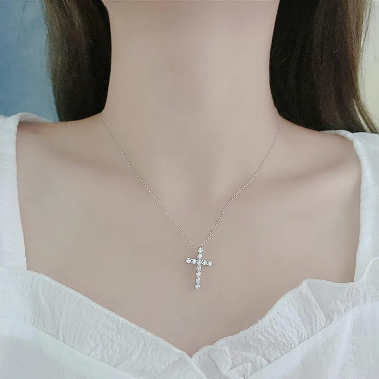 Sterling Silver Cross Necklace for Men and Women | Cross Pendant | Gold Necklaces for Women